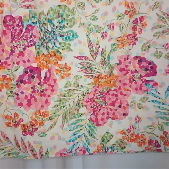 Talbots Bright Multicolor Floral Print Skirt Womens Size 6 A Line Knee Length - Picture 3 of 11